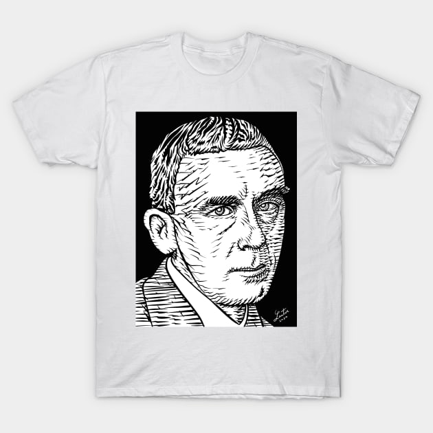 HUGO BALL ink portrait T-Shirt by lautir